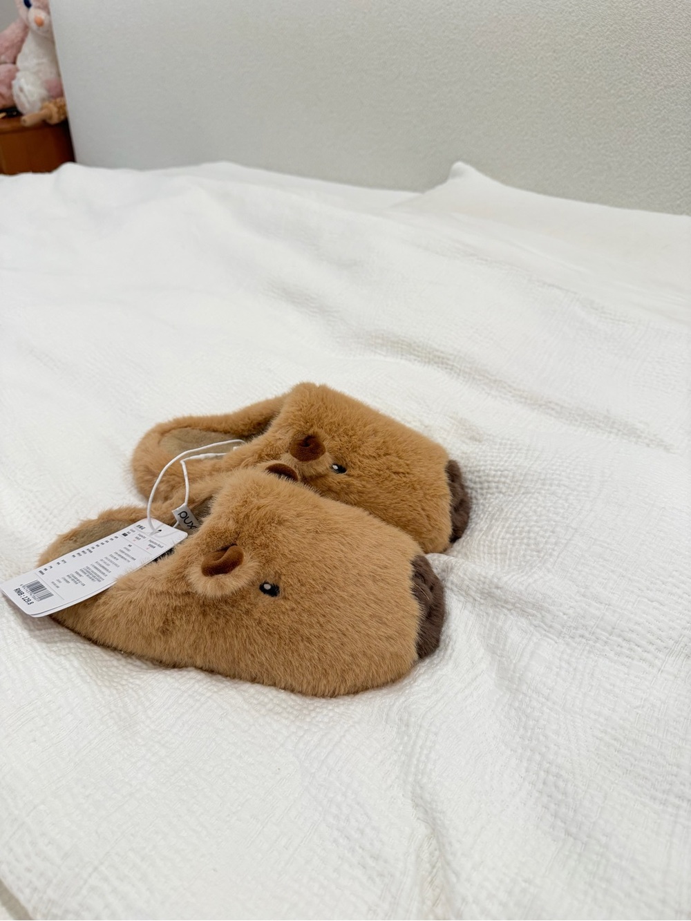 Cute Capybara Plush Slippers